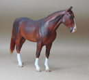 Escultura Cavalo Marrom Escuro