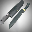 Faca Rambo + Baú de Madeira e Personalização Grátis
