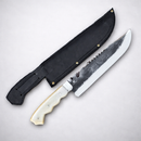 Faca Rambo + Baú de Madeira e Personalização Grátis