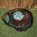 Tábua de Churrasco Personalizada - Palmeiras + Kit Churrasco Personalizado