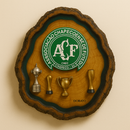 Tábua de Churrasco Personalizada - Chapecoense + Kit Churrasqueiro
