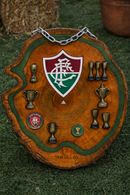Tábua de Churrasco Personalizada - Fluminense + Kit Churrasco Personalizado