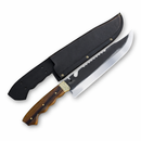 Faca Rambo + Baú de Madeira e Personalização Grátis