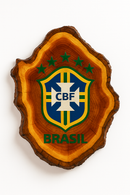 Tábua de Churrasco Personalizada - Brasil+ Kit Churrasqueiro