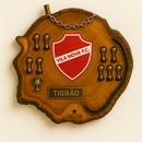 Tábua de Churrasco Personalizada - Vila Nova+ Kit Churrasqueiro