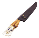 Faca Nossa Senhora Aparecida Artesanal Churrasco Inox 10 Pol