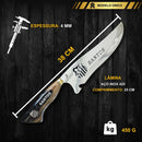 Tábua de Churrasco Personalizada - Santos + Kit Churrasco Personalizado