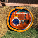Tábua de Churrasco Personalizada - Cruzeiro + Kit Churrasco Personalizado